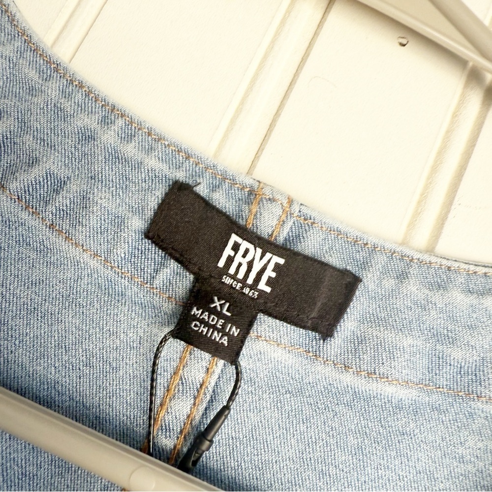 Frye Size XL Women's Sleeveless Denim Mini Dress NEW! - Picture 7 of 8